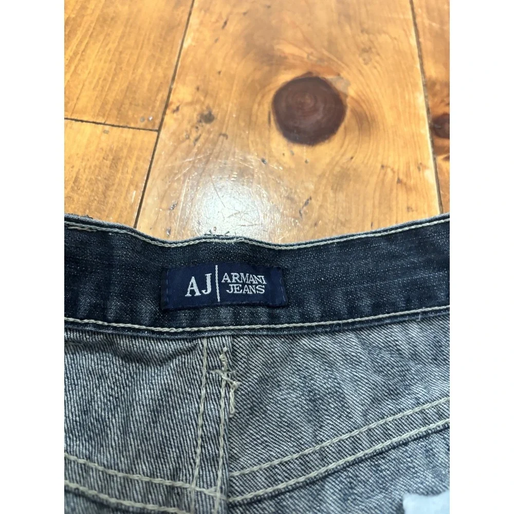 Armani Jeans Men's Size 32 Dark Wash Straight Leg Denim Blue Jeans